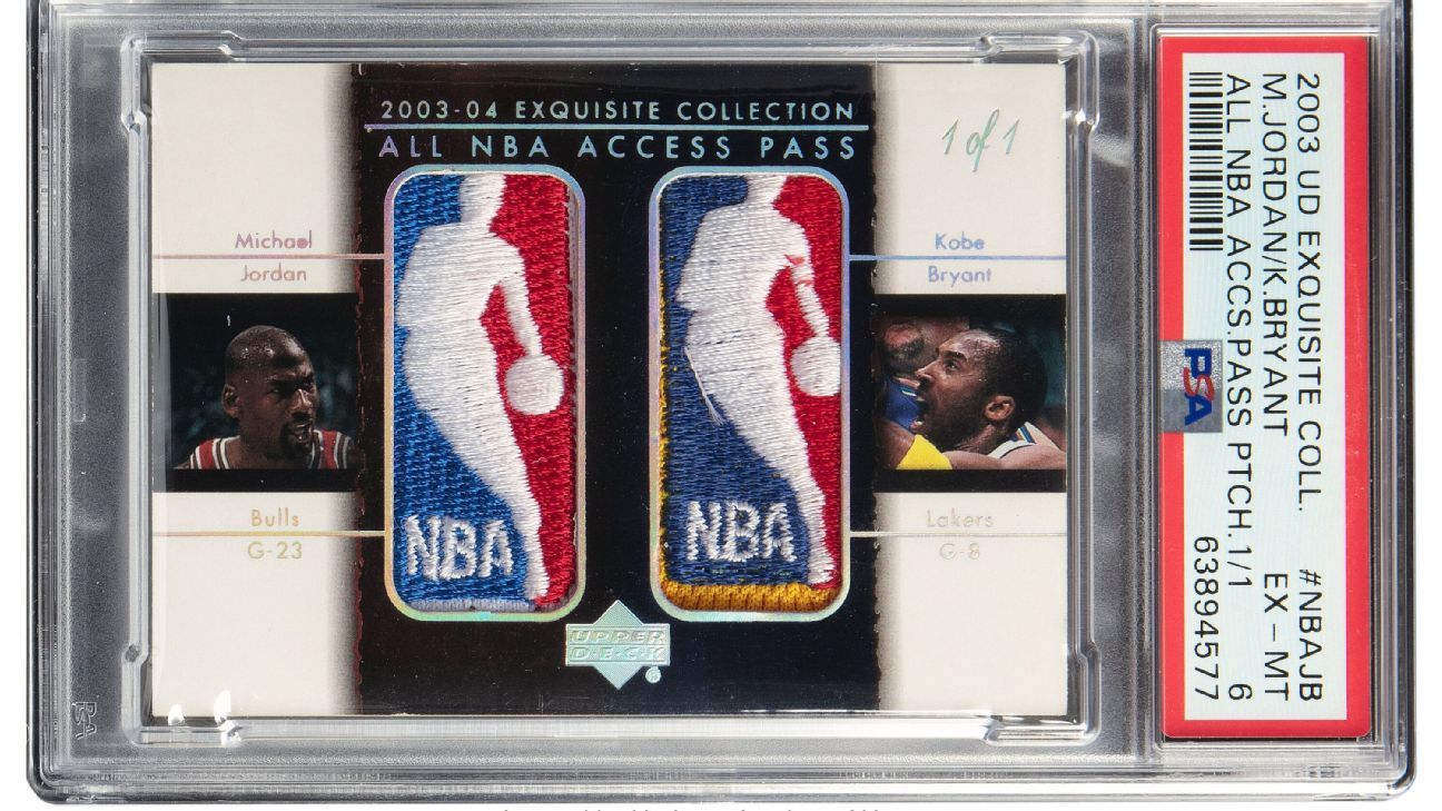 Kobe-MJ dual Logoman card fetches $3.17 million at auction